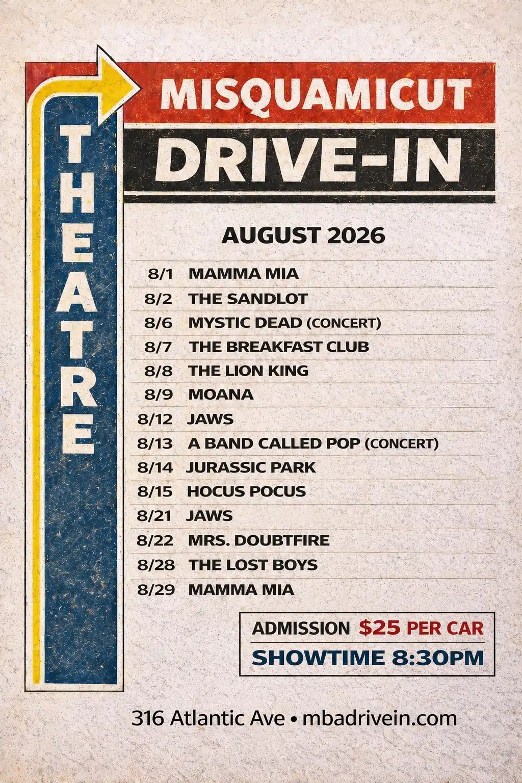 August 2026 Schedule